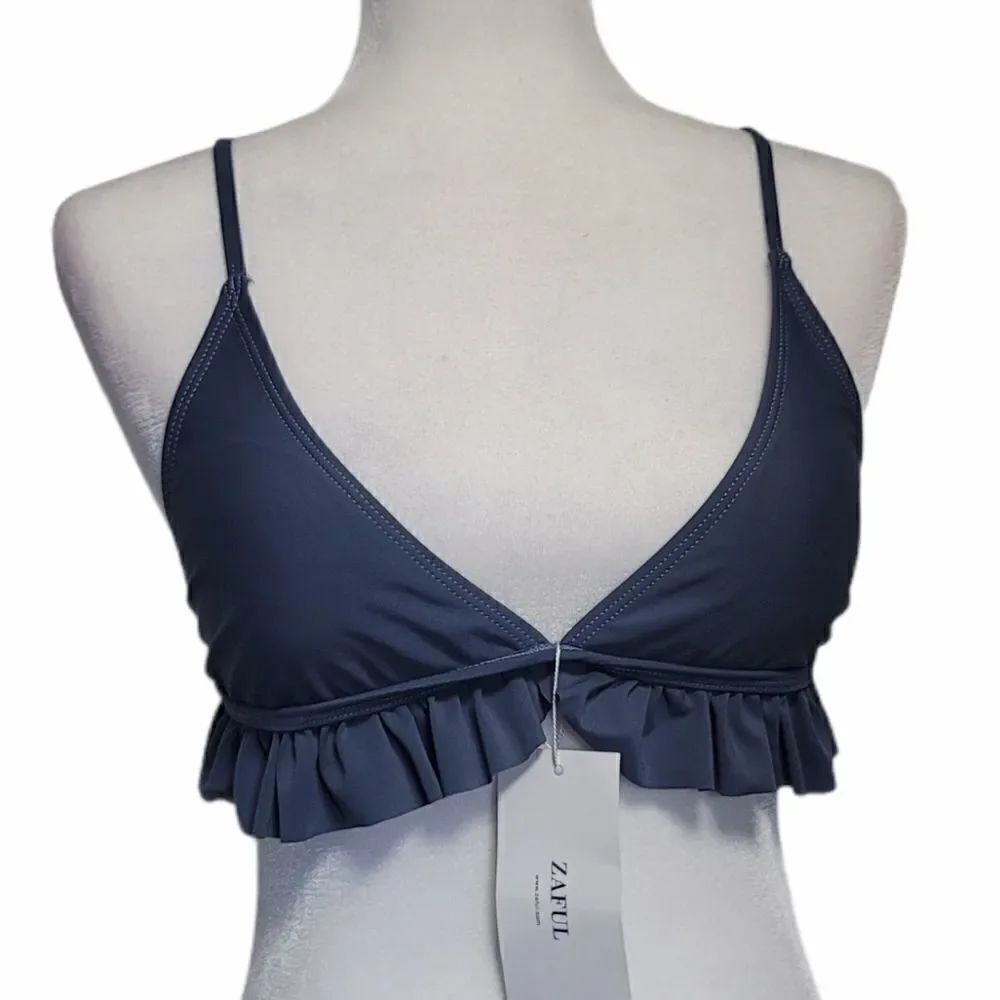 Zaful ruffled bikini top 